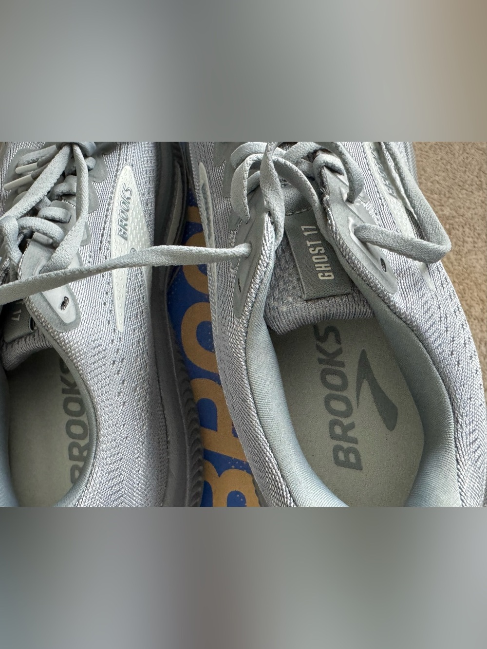 Brooks Ghost 17 Men’s 8.5 D Gray Running Shoes New With Box - Picture 7 of 10